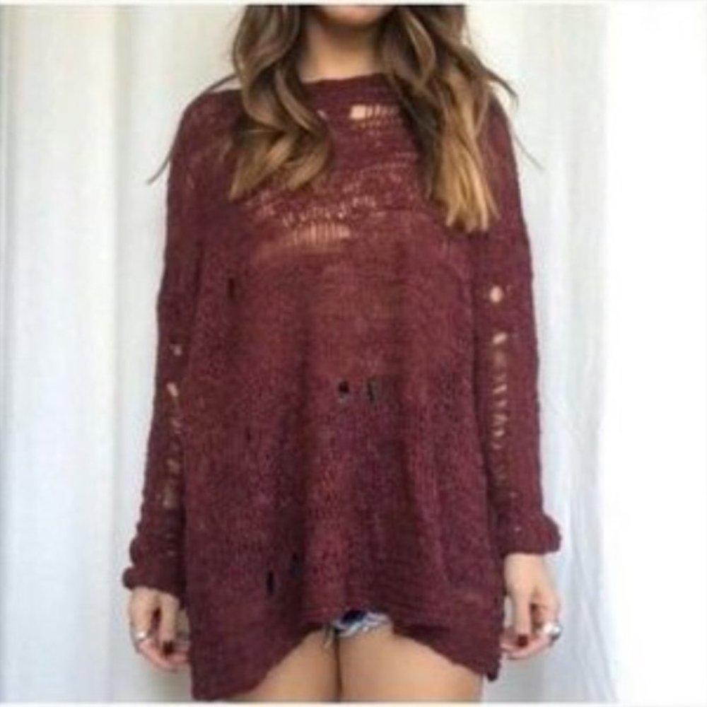 Millau Oversized Distressed Sweater